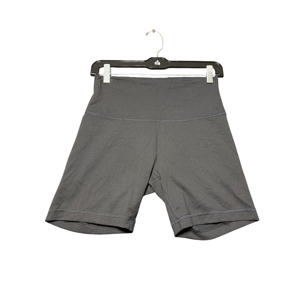 Lululemon Align High-Rise Biker Shorts Women 8 Black 6" Inseam LW7BESS
